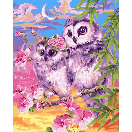 Crafting Spark Tender Owls Painting by Numbers Kit
